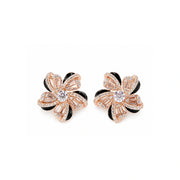 Midnight Bloom Crystal Earrings