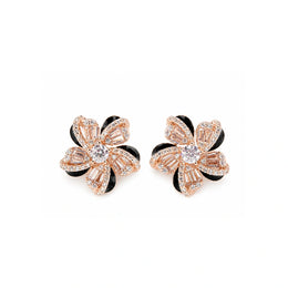 Midnight Bloom Crystal Earrings