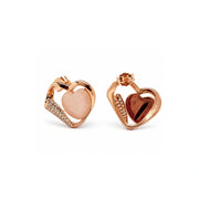 Rose Heart Sparkle Earrings