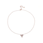Rose Gold Heart Jewelry Set