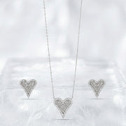Sparkling Heart Jewelry Set