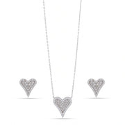 Sparkling Heart Jewelry Set