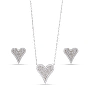 Sparkling Heart Jewelry Set