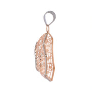 Rose Gold Floral Pendant Set