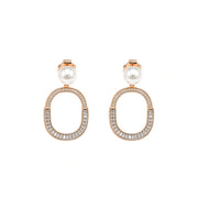 Pearl Oval Halo Pendant Set