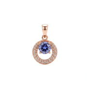 Royal Sapphire Halo Set