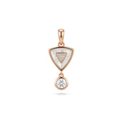 Rose Gold Triangle Pearl Set
