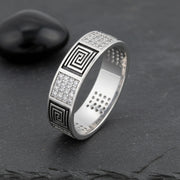Maze Spark Band Ring