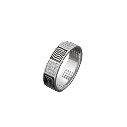 Maze Spark Band Ring