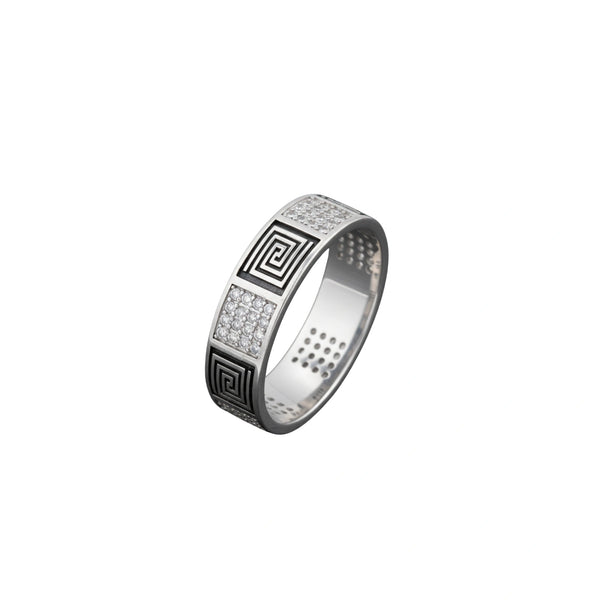 Maze Spark Band Ring