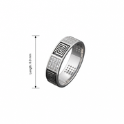 Maze Spark Band Ring