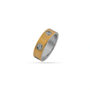Golden Screw Band Ring