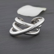 Elegant Criss Cross Open Ring