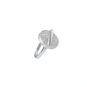 Radiant Pave Disc Ring