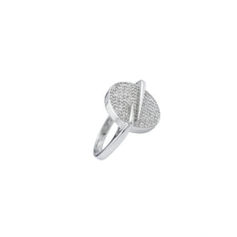Radiant Pave Disc Ring