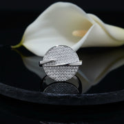 Radiant Pave Disc Ring