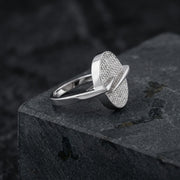 Radiant Pave Disc Ring