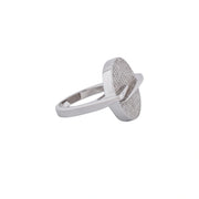 Radiant Pave Disc Ring