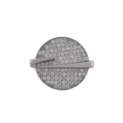 Radiant Pave Disc Ring