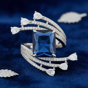 Royal Sapphire Wave Ring
