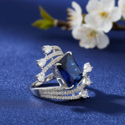 Royal Sapphire Wave Ring