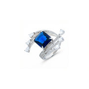 Royal Sapphire Wave Ring