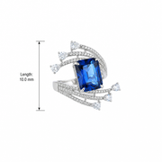 Royal Sapphire Wave Ring
