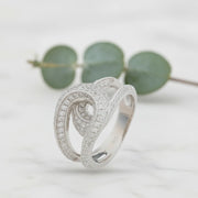 Celestial Twist Crystal Ring