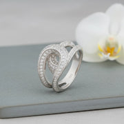 Celestial Twist Crystal Ring