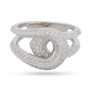 Celestial Twist Crystal Ring