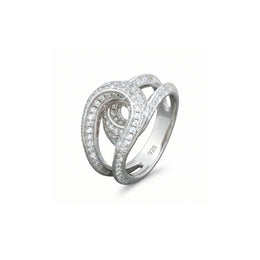 Celestial Twist Crystal Ring