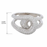 Celestial Twist Crystal Ring