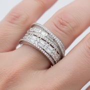 Radiant Baguette Layer Ring