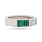 Emerald Stripe Crystal Ring