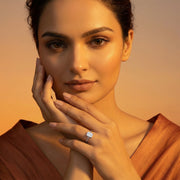 Radiant Emerald Chain Ring