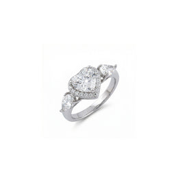 Radiant Pear Halo Ring