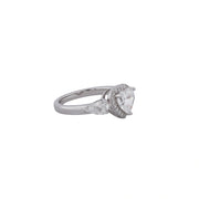 Radiant Pear Halo Ring