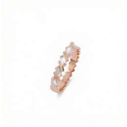 Rose Gold Baguette Eternity Ring