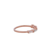 Rose Gold Ribbon Spark Ring