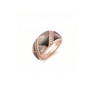 Midnight Mosaic Rose Ring