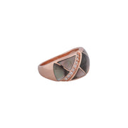 Midnight Mosaic Rose Ring
