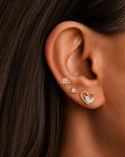 Celestial Heart Orbit Earrings