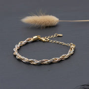 Elegant Braided Link Bracelet