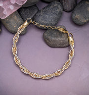 Elegant Braided Link Bracelet