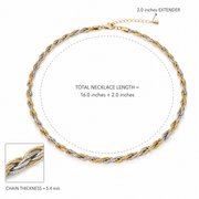 Radiant Twisted Chain Necklace