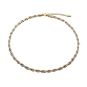 Twisted Dual Tone Necklace