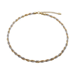 Twisted Dual Tone Necklace