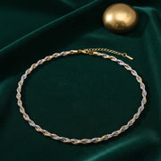 Twisted Dual Tone Necklace