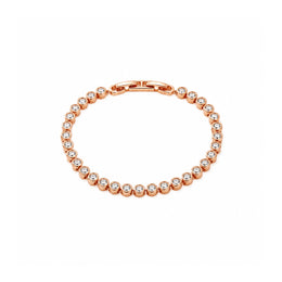 Rose Gold Crystal Tennis Bracelet