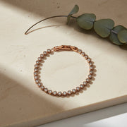Rose Gold Crystal Tennis Bracelet